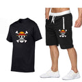 One Piece Mugiwara Symbol Short Sleeves+Pants Clothes-5