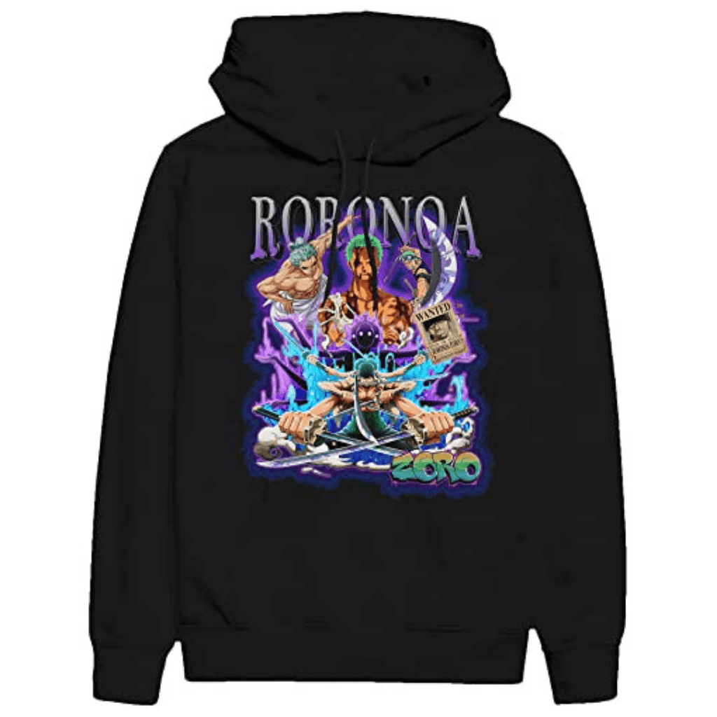 One Piece Roronoa Zoro Adventure Resume Hoodie-0
