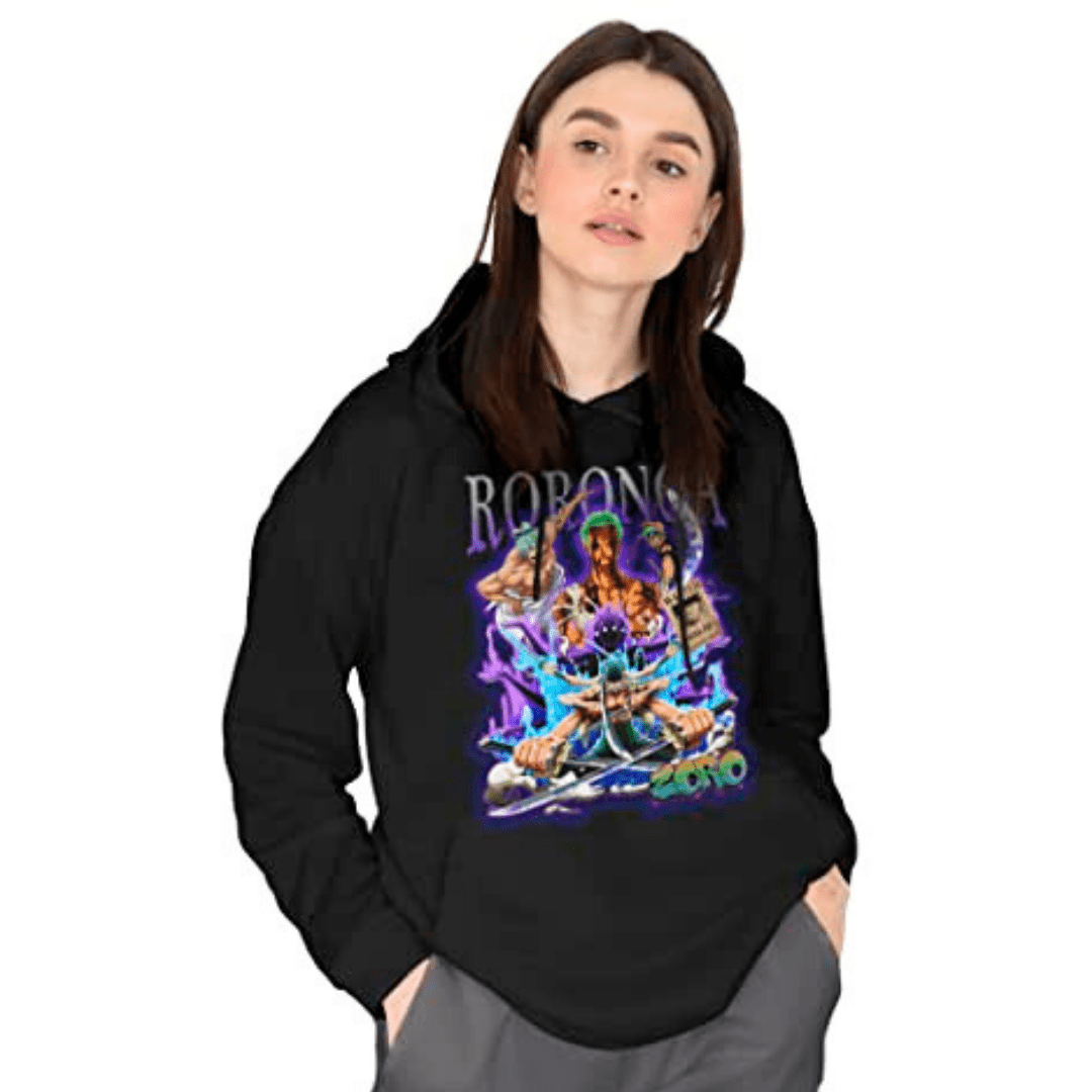 One Piece Roronoa Zoro Adventure Resume Hoodie-3