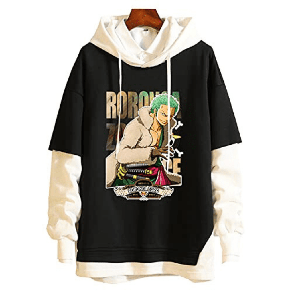 One Piece Zoro City Night Style Hoodie