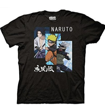 Naruto Shippuden Team 7 Male Characters Short Sleeves T-Shirt-0