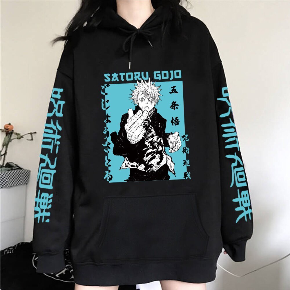 Satoru Gojo Street Style Hoodie-0