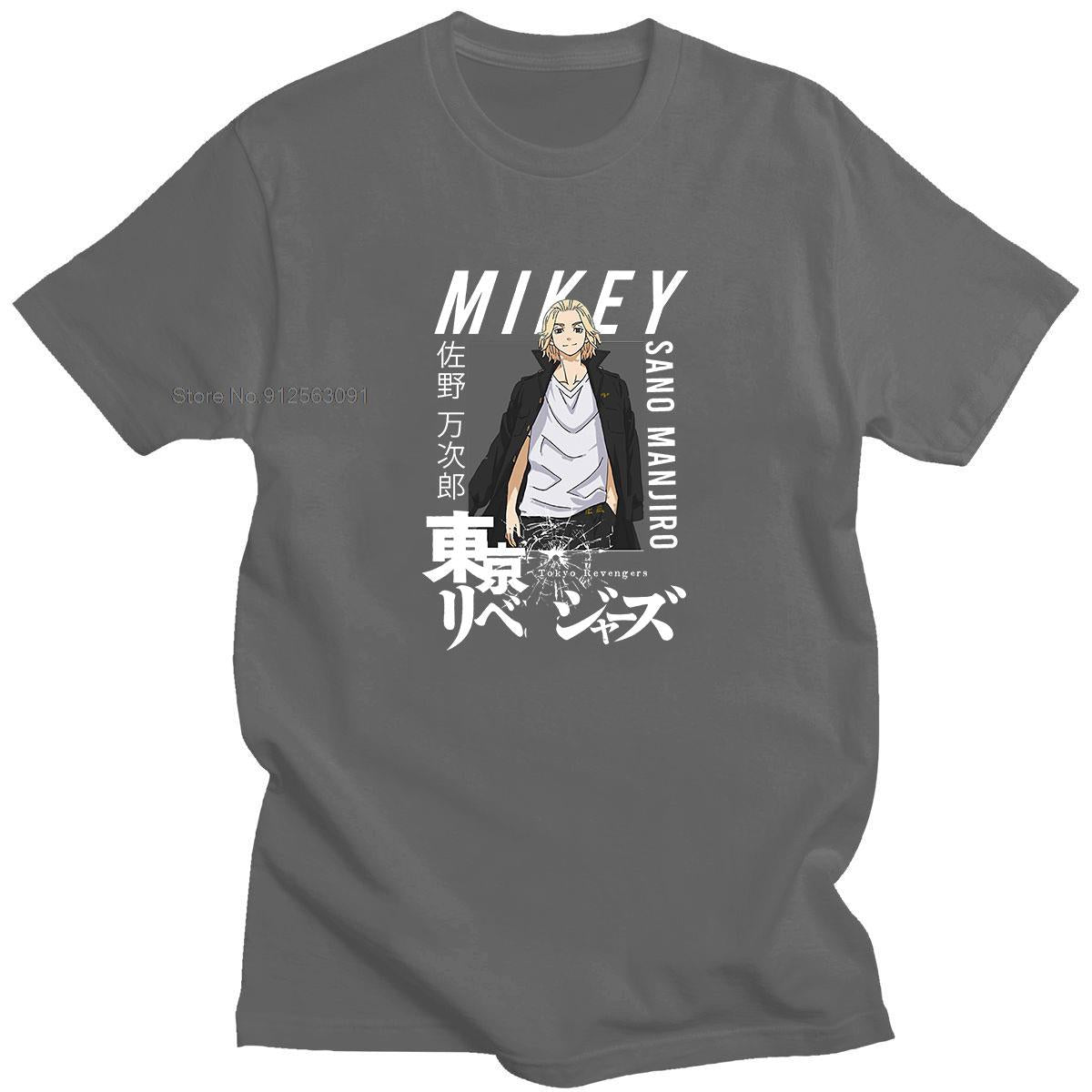 Tokyo Revengers Mikey New Tshirt Cotton Casual-4