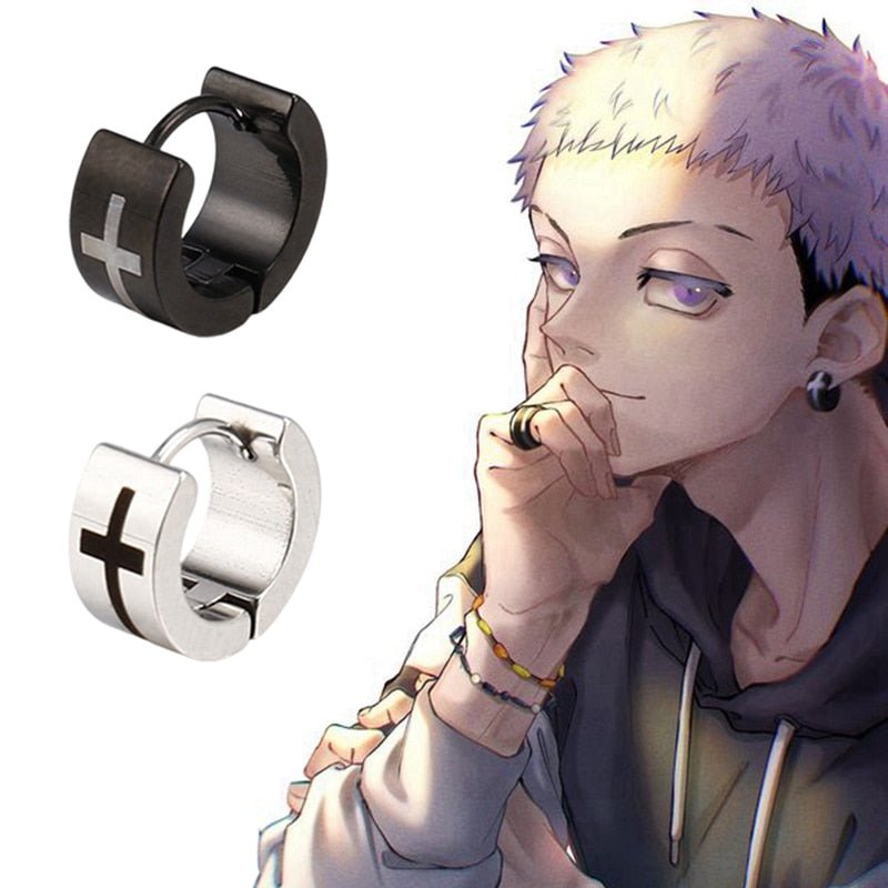 Tokyo Revengers Takashi Mitsuya Cross Earrings