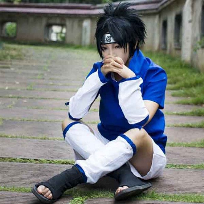 Young Sasuke Uchiha Full Cosplay Costume