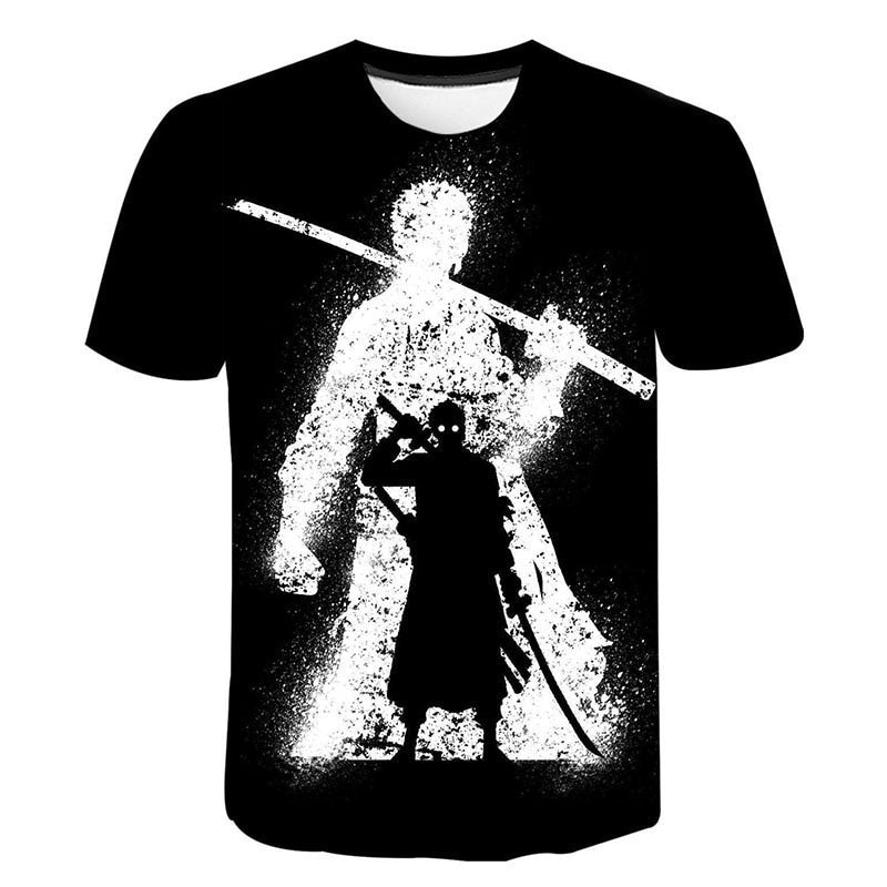 Zoro Wano Black Style 3D T-Shirt-0